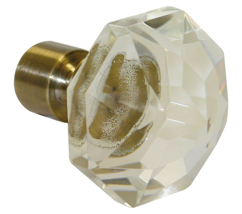 Embout "cristal" - Diam. 20 Mm - Marron Brun