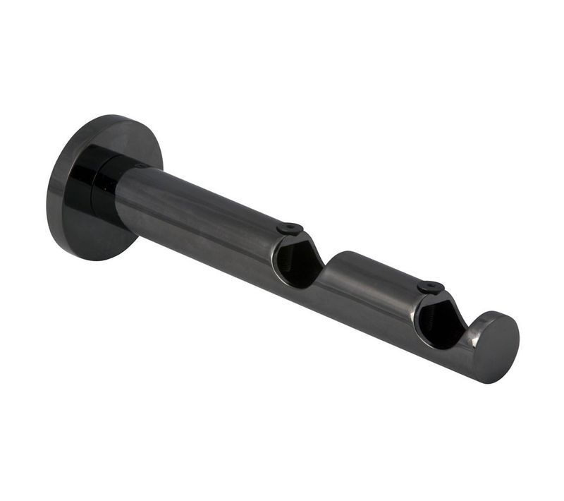 Support De Tringle Double D.20 Mm - Diam. 20 Mm - Gris Foncé