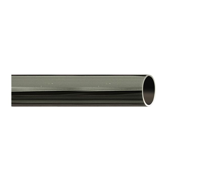 Tringle À Rideau Métal Diamètre 20 Mm - 150 Cm - Gris Foncé