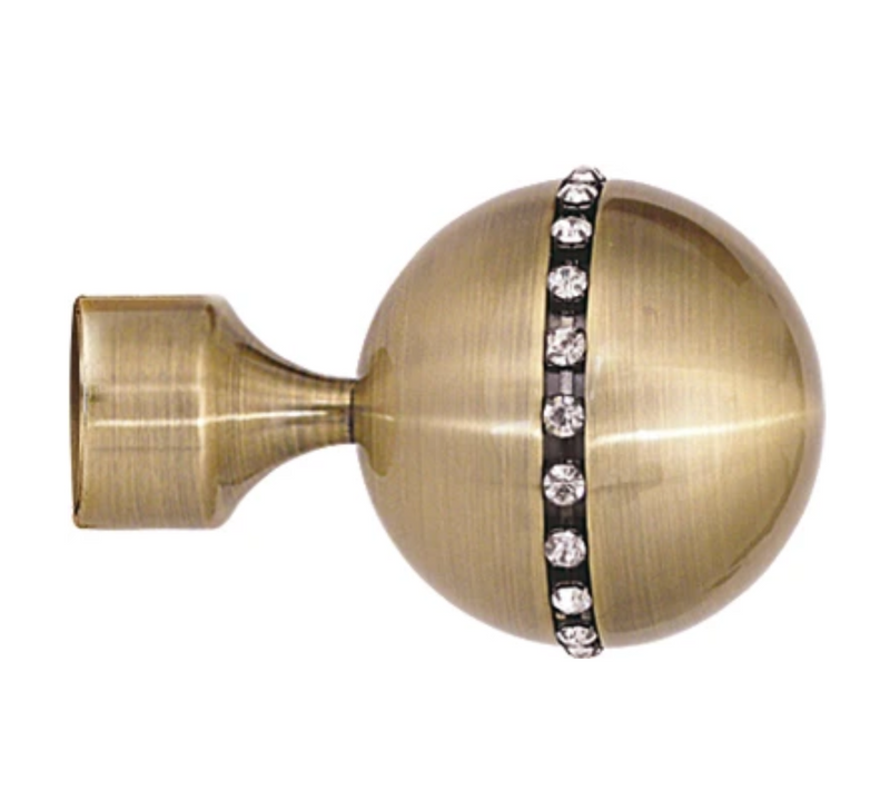 Embout 'diamant' Pour Barre D. 28 Mm - Diam. 28 Mm - Doré