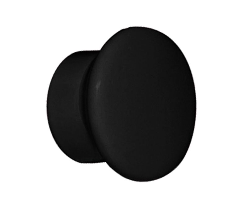 Paire D'embouts De Tringle En Forme De Bouchon - Diam. 20 Mm - Noir
