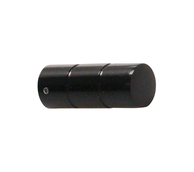 Lot De 2 Embouts De Tringle - Diam. 20 Mm - Noir