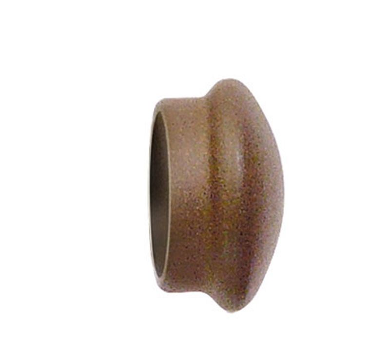 Paire D'embouts Fer Forgé Rouille Pour Barre D. 28 Mm - Diam. 28 Mm - Orange Foncé