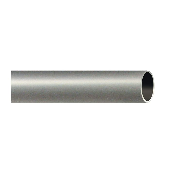 Tringle À Rideau Métal Diamètre 20 Mm - 150 Cm - Argent Mat