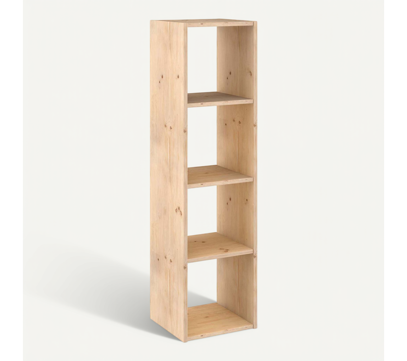 Etagère 4 Cases Bois 140cm Dinamic-4