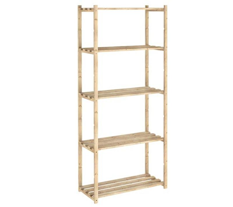 Etagère 5 Tablettes à Lattes 171x65x30cm - Nc-5-30