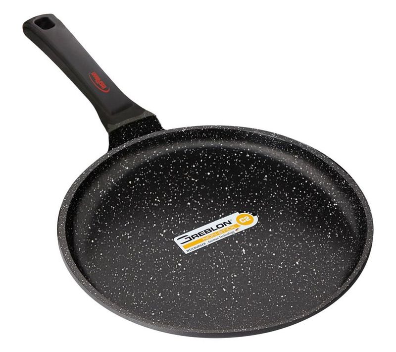 Poêle à Crêpes D. 26 Cm - Aluminium, Anti‑adhésif Greblon C2, Tous Feux