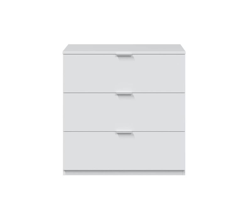 Commode Eloah 3 Tiroirs L77cm X H80 cm -  Blanc