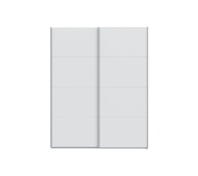Armoire Penderie Félia Avec Portes Coulissantes L150 X H200 cm -  Blanc