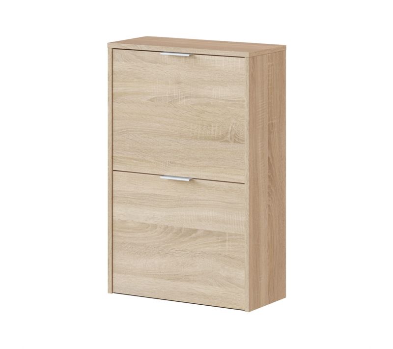 Meuble À Chaussures 2 Abattants (12 Paires) L50 X H76 Cm