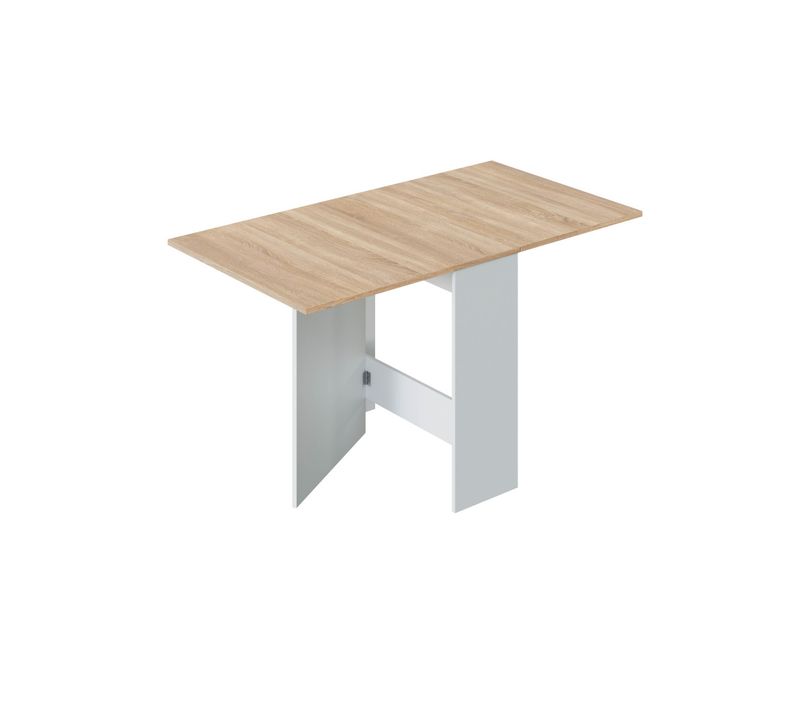 Table Extensible Erika L31/140cm - Blanc Et Bois