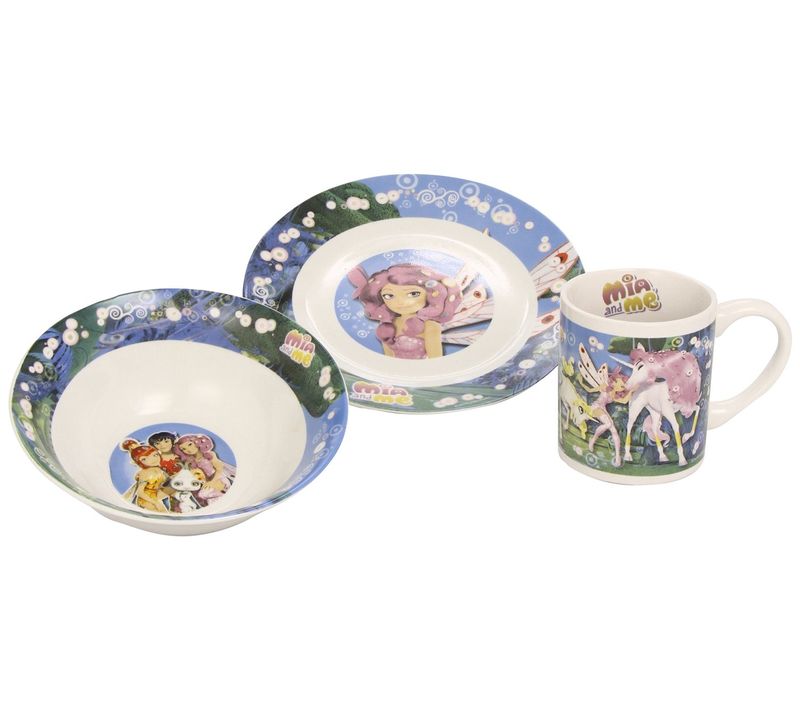 Mia And Me Set De Dejeuner : Bol Assiette Mug