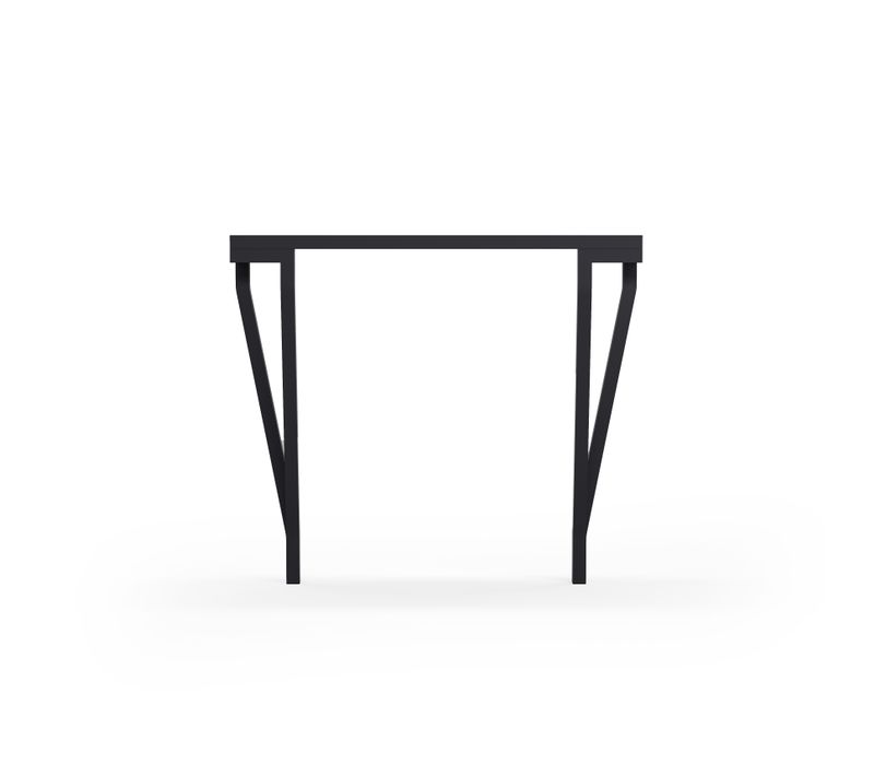 Table Console, Modèle 732 Collection Aire, En Hêtre Massif Cérusé, Noir