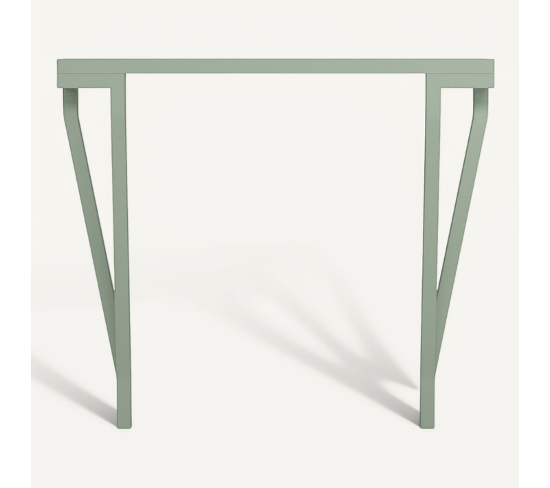 Table Console, Modèle 732 Collection Aire, En Hêtre Massif Cérusé, Vert
