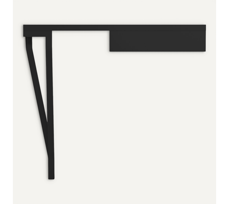Table Console, Modèle 733 Collection Aire, En Hêtre Massif Cérusé, Moutarde