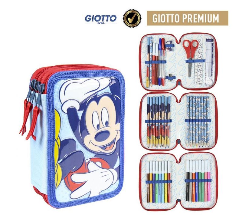 Plumier Avec Accessoires 3 Niveaux Mickey 2100003041