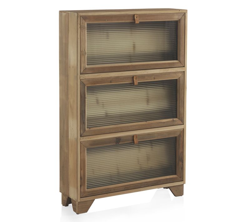 Rangement Pour Chaussures En Bois De Sapin Avec 3 Portes