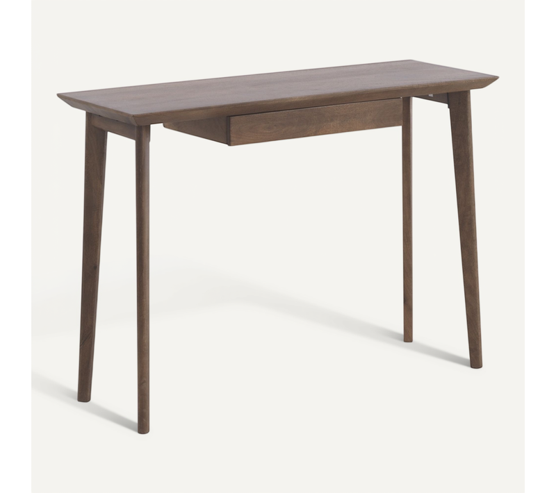 Console Avec Un Tiroir En Bois D'acacia Massif