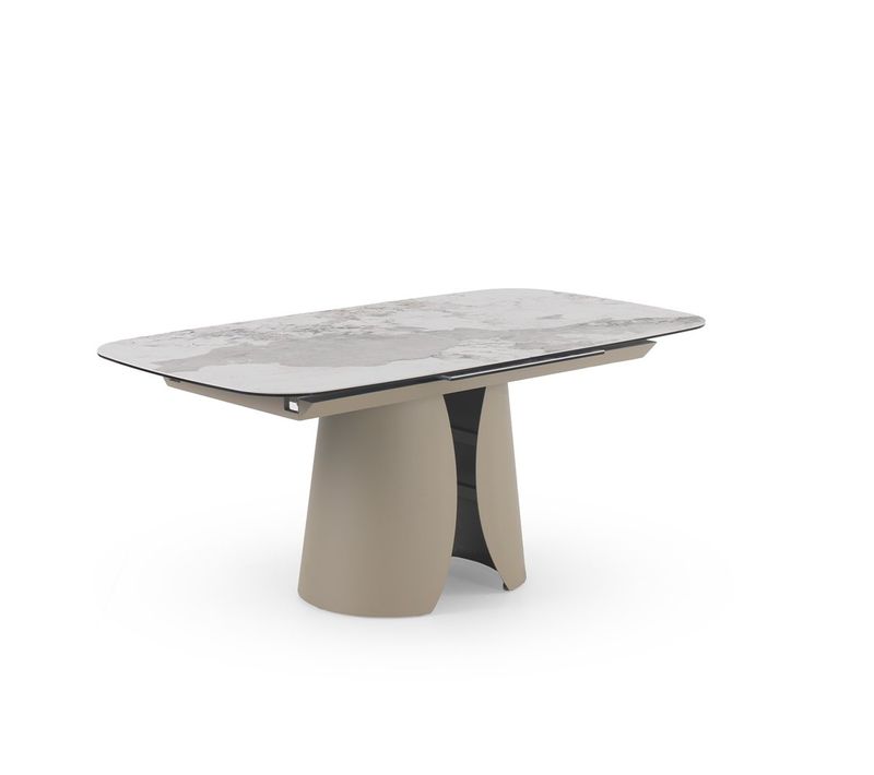 Table à Rallonge 180/240x95 Avec Plateau En Céramique