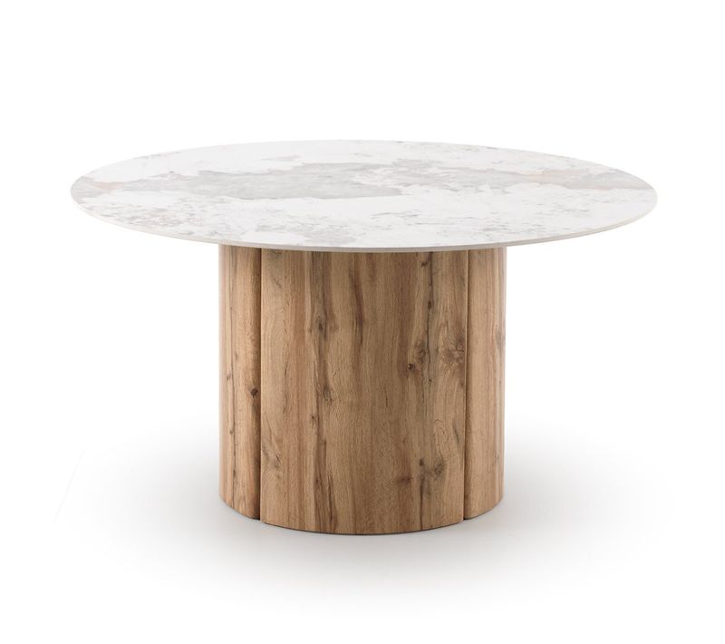 Table Ronde 140 Diam. Avec Plateau En Céramique