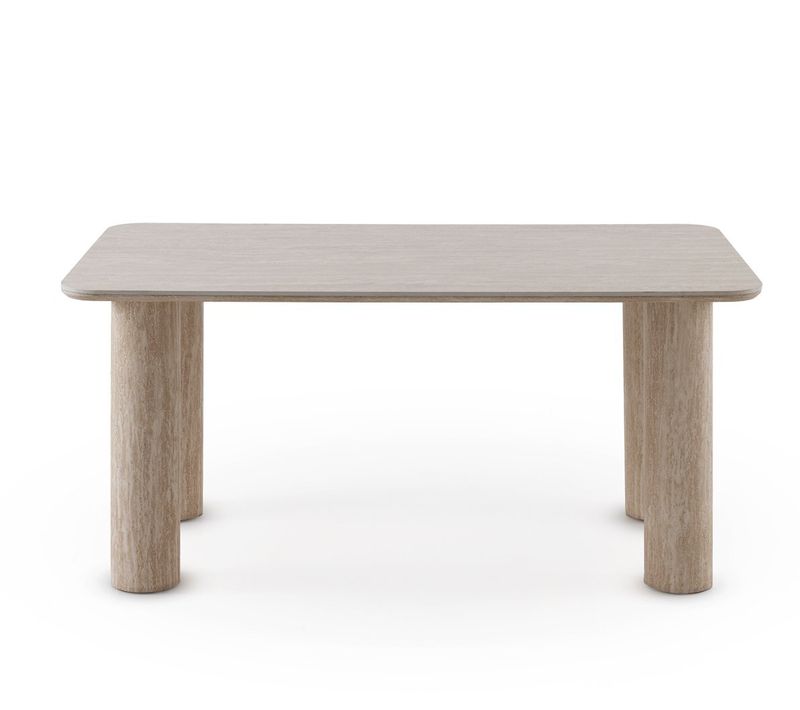 Table Rectangulaire 160x90 Avec Plateau En Céramique