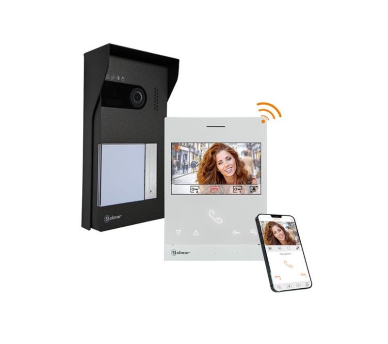 Kit Interphone Vidéo Soul 1 Appel Avec Moniteur Wifi Noir Gs5110/art4w/l