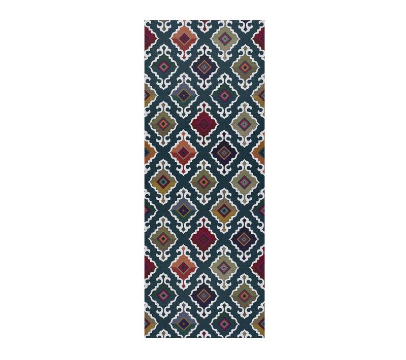 Tapis De Cuisine Ethnique Ricci Indonesia Vert/multicolore 52x200 Cm