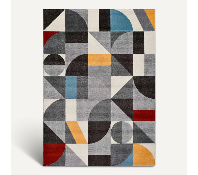 Tapis Géométrique Delta 12187 Multicolore 57x110 Cm