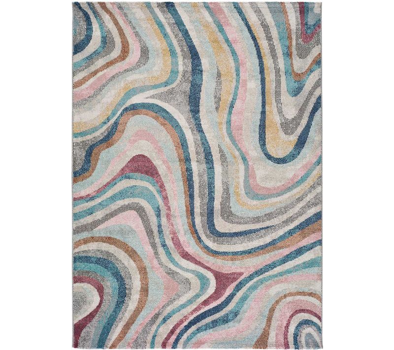 Tapis Abstrait Parma 20055 Multicolore 60x120 Cm