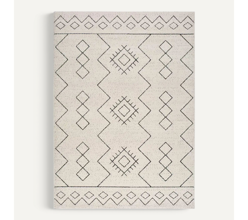 Tapis Ethnique Malika Etnica Blanc 160x230 Cm