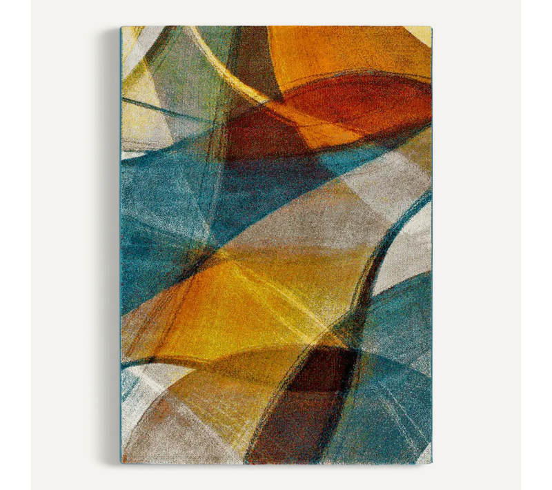 Tapis Géométrique Leire 40182 Multicolore 80x150 Cm