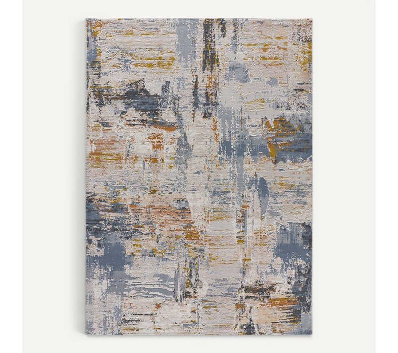 Tapis Abstrait Springs 2498 Beige/rouille/bleu 134x200 Cm