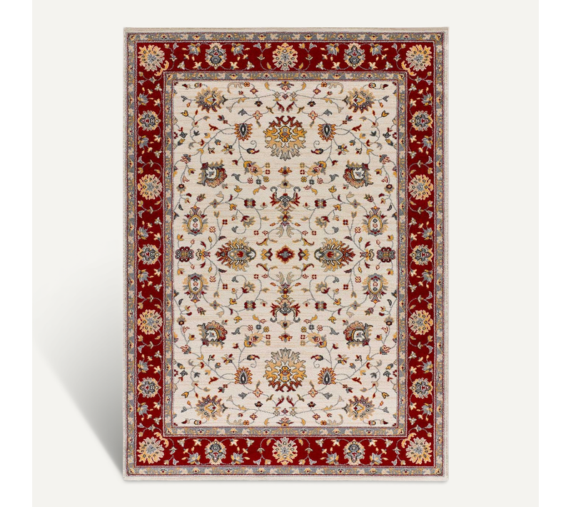 Tapis Classique Classic 12505 Crème/rouge 80x150 Cm