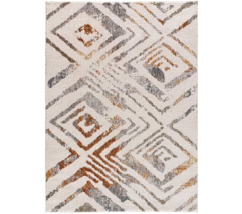 Tapis Ethnique Picasso 5259 Beige/rouille/gris 160x230 Cm