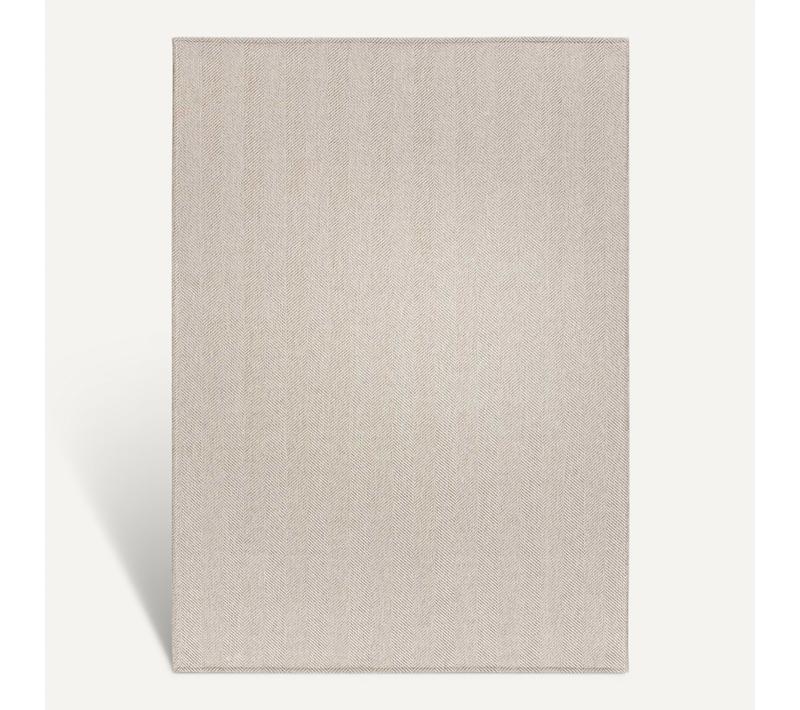 Tapis Lavable Uni Espiga Liso Beige 120x170 Cm