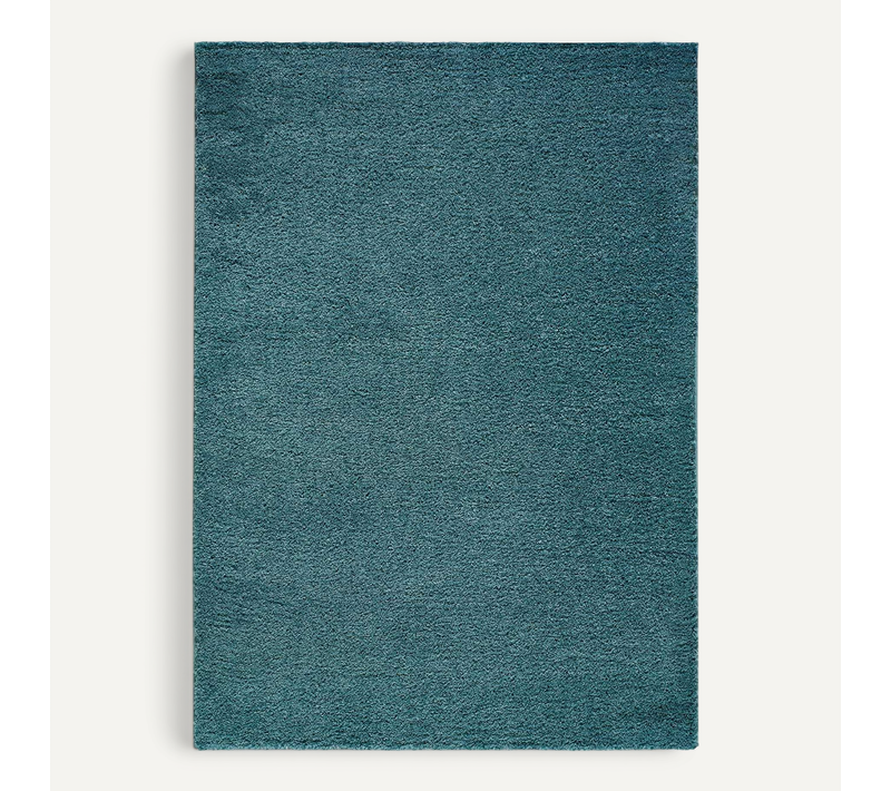 Tapis À Poils Longs Atlas Liso Bleu 120x180 Cm