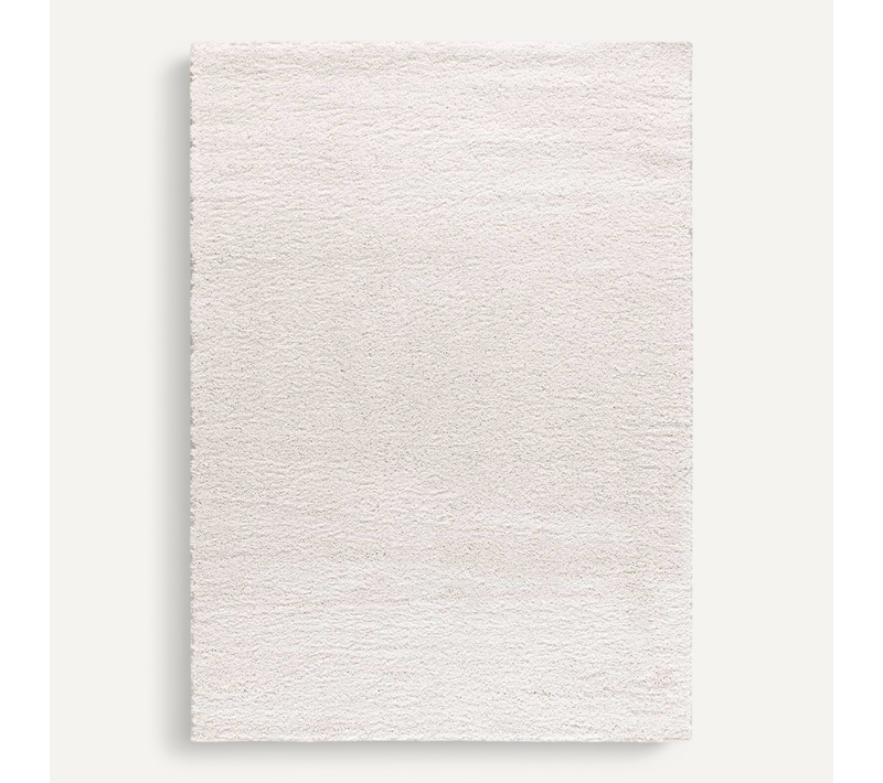 Tapis À Poils Longs Atlas Liso Blanc 160x230 Cm