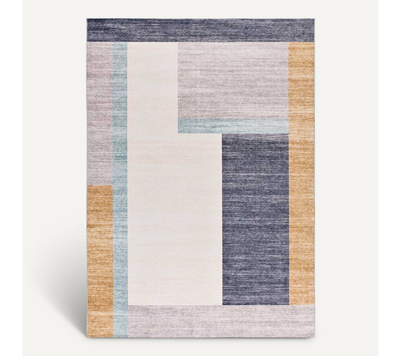 Tapis Géométrique Class 22065 Beige/bleu/gris 140x200 Cm