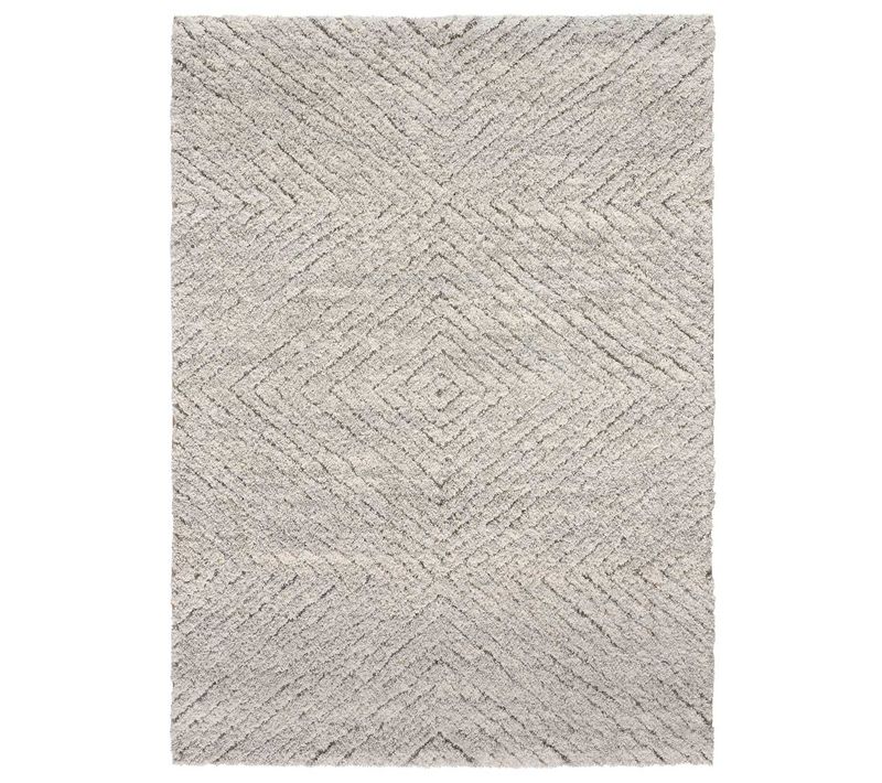 Tapis Shaggy Scandinave Atesa 80365 Gris 60x120 Cm