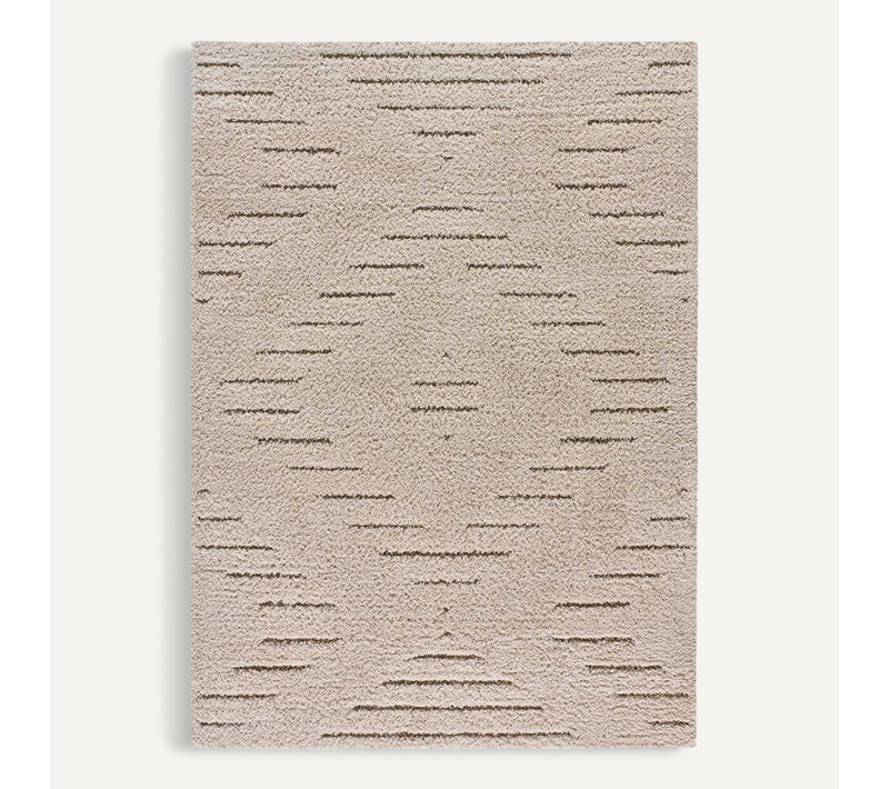 Tapis Shaggy Scandinave Atesa 80366 Crème 120x170 Cm