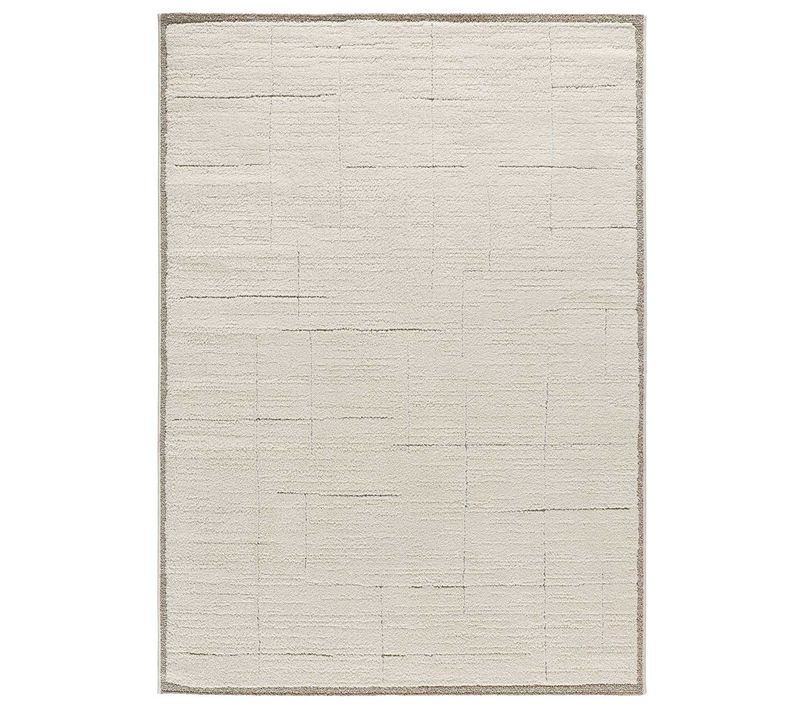 Tapis Scandinave À Relief Candela 2308 Crème/rouille 200x290 Cm