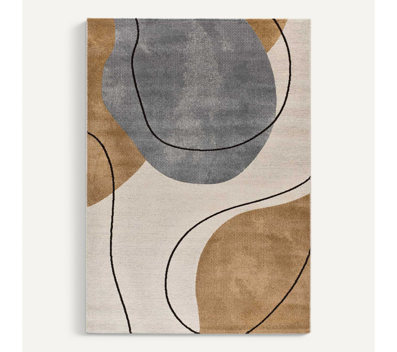 Tapis Formes Organiques New York 12795 Beige/gris/marron 160x230 Cm