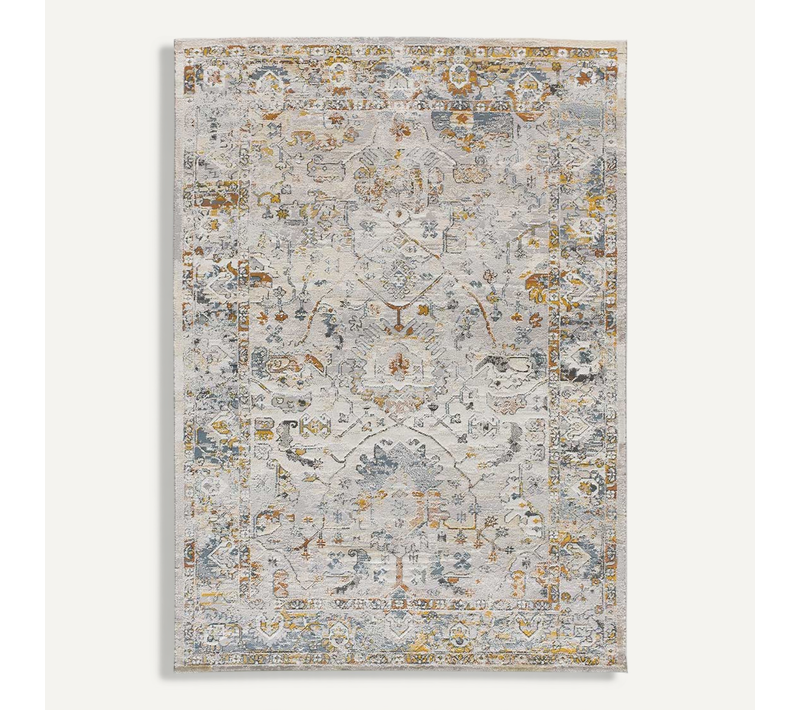 Tapis Vintage Springs 3898 Beige/rouille/bleu 77x150 Cm