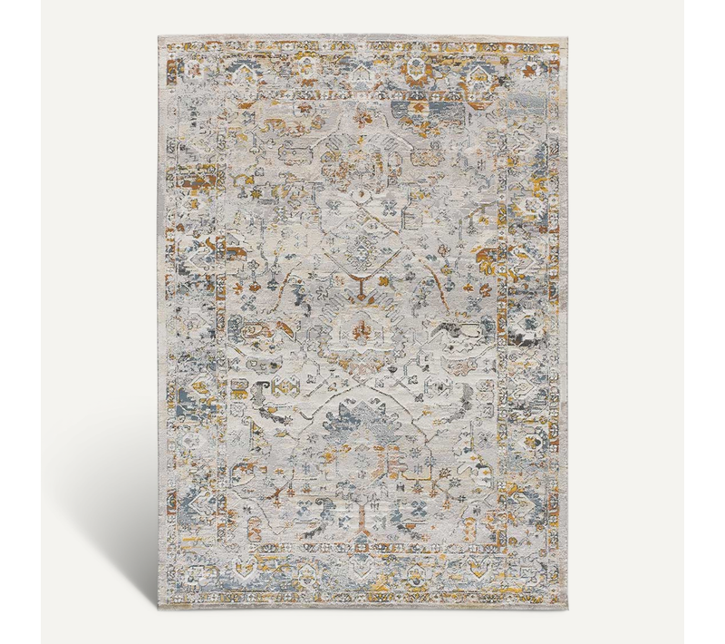 Tapis Vintage Springs 3898 Beige/rouille/bleu 134x200 Cm