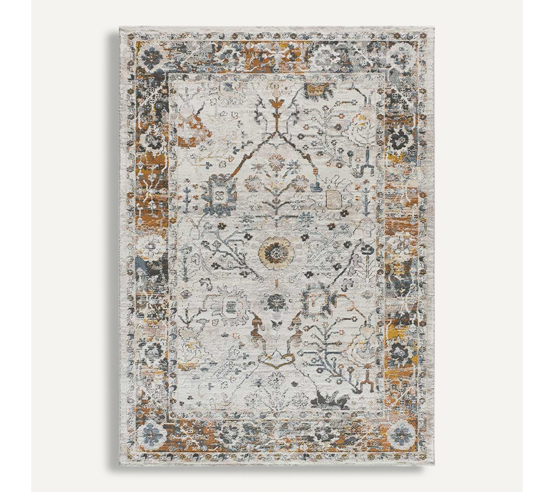 Tapis Vintage Springs 3901 Beige/rouille/bleu 154x230 Cm