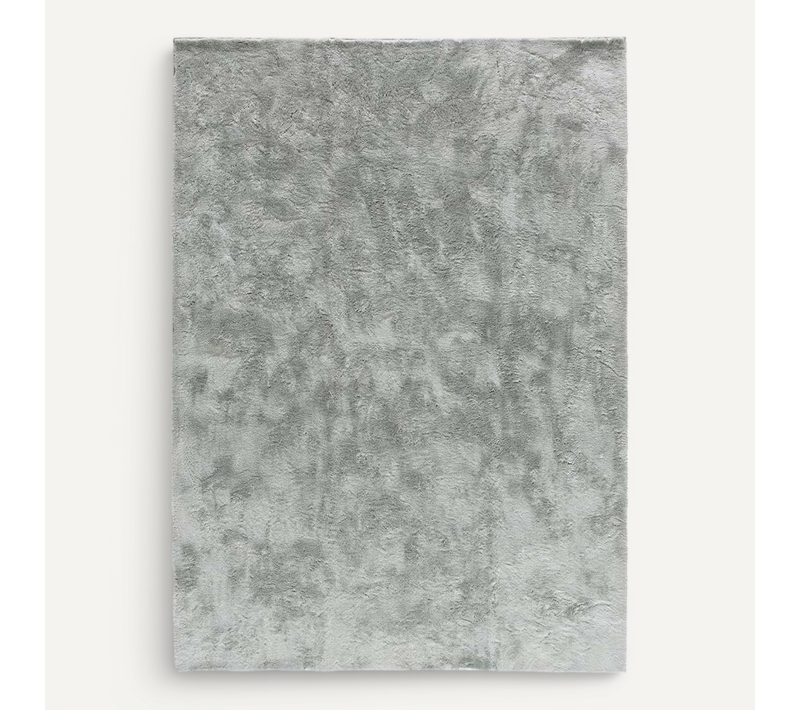 Tapis Shaggy Roma Liso Argent 60x110 Cm