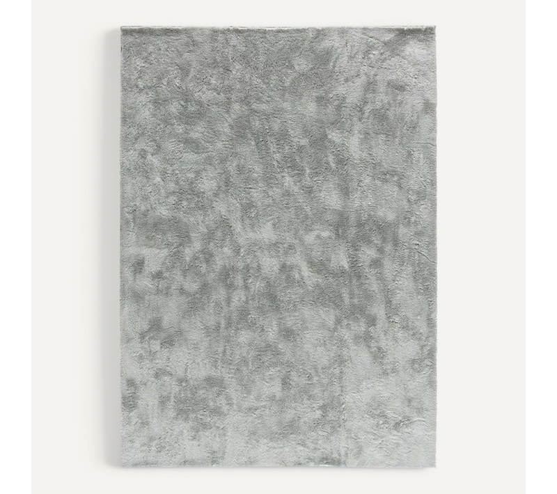 Tapis Shaggy Roma Liso Argent 80x150 Cm
