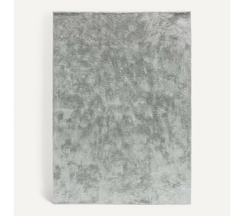 Tapis Shaggy Roma Liso Argent 140x200 Cm