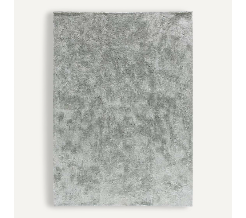 Tapis Shaggy Roma Liso Argent 160x230 Cm