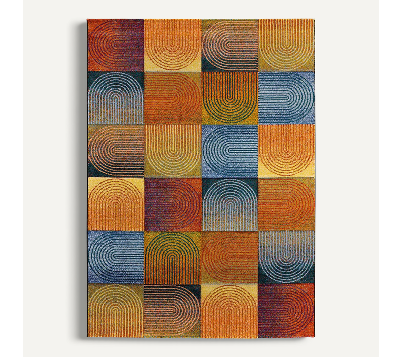 Tapis Géométrique Sybil 40407 Multicolore 120x170 Cm